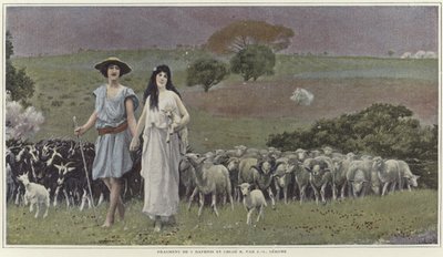 Daphnis and Chloe by Jean Leon Gerome  by Jean Leon Gerome
