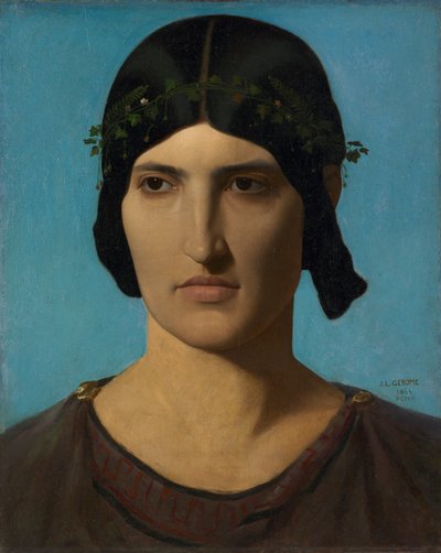 Bir İtalyan Kadının Başı, 1847-1860. by Jean Leon Gerome