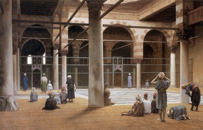 Interieur de Mosquee tr 1870 par Jean Leon Gerome Rochester Üniversitesi