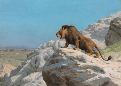 Nöbetteki Aslan, c. 1885. by Jean Leon Gerome