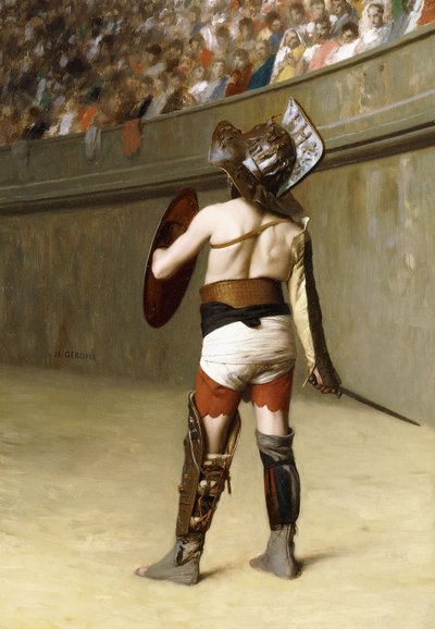 Mirmillon - Bir Galya Gladyatörü, by Jean Leon Gerome