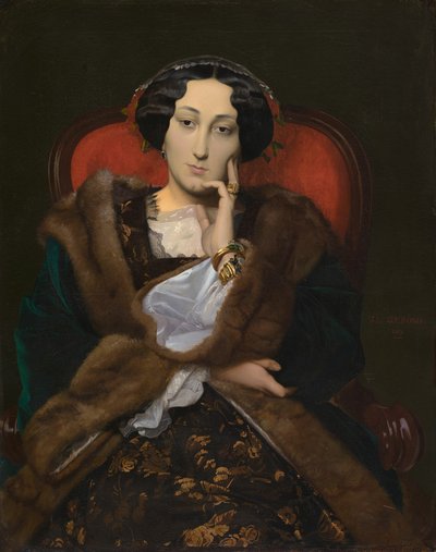 Bir Kadın Portresi by Jean Leon Gerome