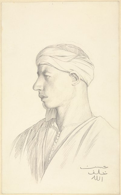Mısırlı Bir Fellahın Portresi by Jean Leon Gerome