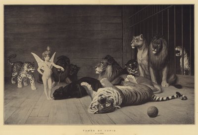 Aşk tanrısı tarafından evcilleştirildi by Jean Leon Gerome