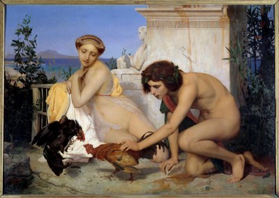 horoz dövüşü by Jean Leon Gerome