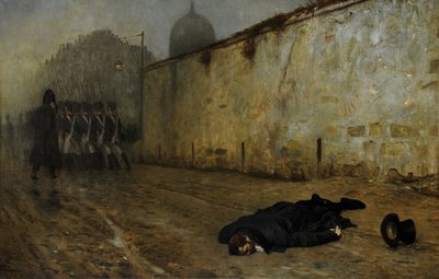 Mareşal Ney'in İnfazı (tuval üzerine yağlı boya) by Jean Leon Gerome