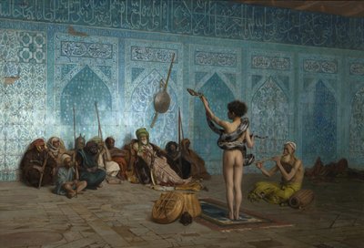 Yılan Oynatıcı, 1879 dolayları by Jean Leon Gerome