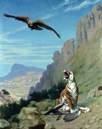 Kaplan ve Akbaba by Jean Leon Gerome