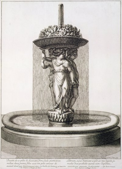 Bir çeşme tasarımı, 1673 by Jean Lepautre
