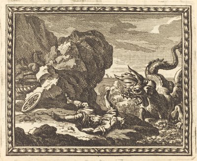 Hippolytus ve Deniz Canavarı by Jean Lepautre