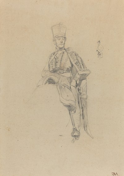 Bir Fransız Hussar by Jean Louis Ernest Meissonier