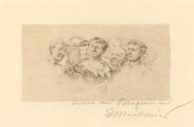 Aşıklar by Jean Louis Ernest Meissonier