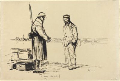 - Kalıyor muyum? -herhangi biri. by Jean Louis Forain
