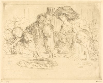 Kumar Masasında (ikinci plaka) by Jean Louis Forain