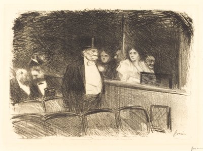 Tiyatroda by Jean Louis Forain