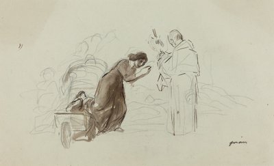 Benediction ve Lourdes, c. 1912. by Jean Louis Forain