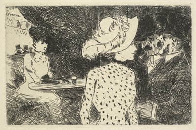 Kafe Sahnesi (açıklayıcı) by Jean Louis Forain