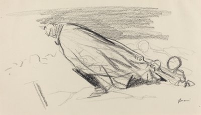 İlk saattekiler. "Efendim! "Taze ve neşeli savaşta" neredeyiz?..." by Jean Louis Forain