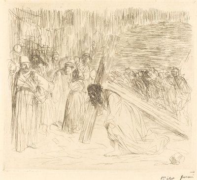 Haç Taşıyan İsa (beşinci levha) by Jean Louis Forain