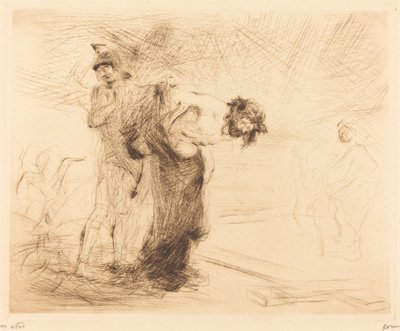 Mesih Giysilerinden Çıkartıldı by Jean Louis Forain