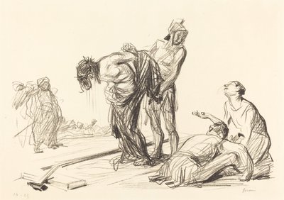 Mesih Giysilerinden Çıkartıldı by Jean Louis Forain
