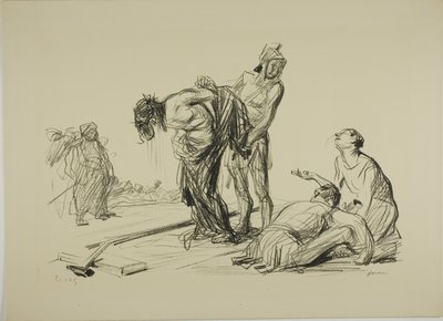 Mesih Giysilerinden Çıkartıldı by Jean Louis Forain