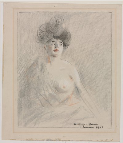 fahişe (rekto) by Jean-Louis Forain