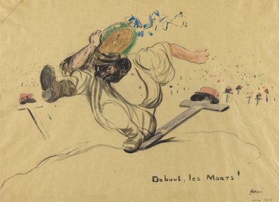 Kalk, Ölüler!, 1917. by Jean Louis Forain