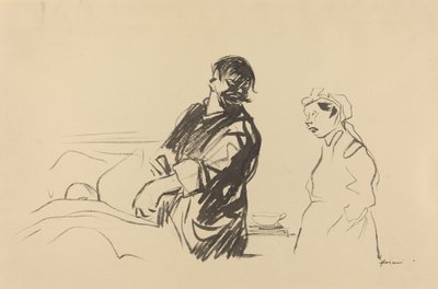 Hastane Sahnesi, c. 19141919. by Jean Louis Forain
