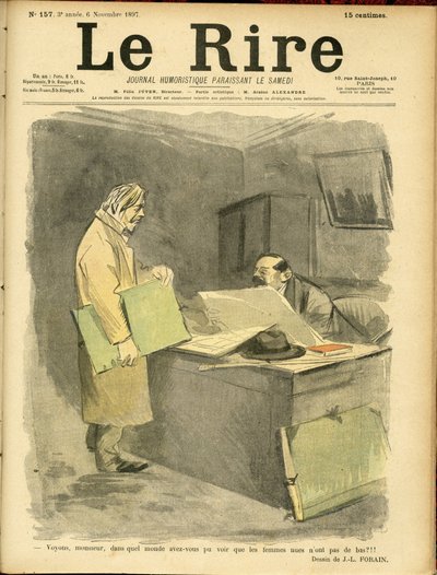 Le Rire Kapağı için Jean-Louis Forain (1852-1931) çizimi by Jean Louis Forain