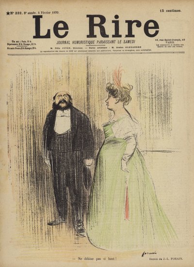 Le Rire için İllüstrasyon by Jean Louis Forain