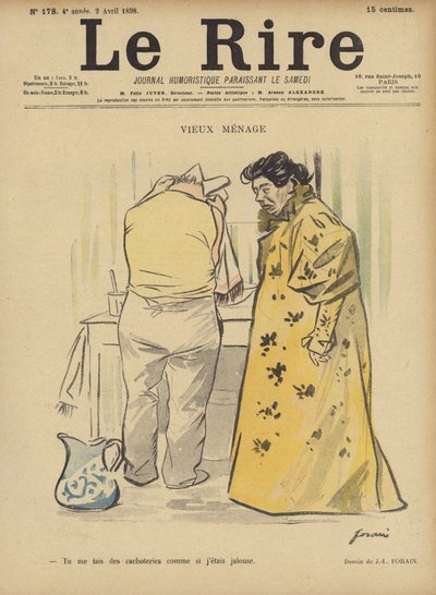 Le Rire için İllüstrasyon by Jean Louis Forain
