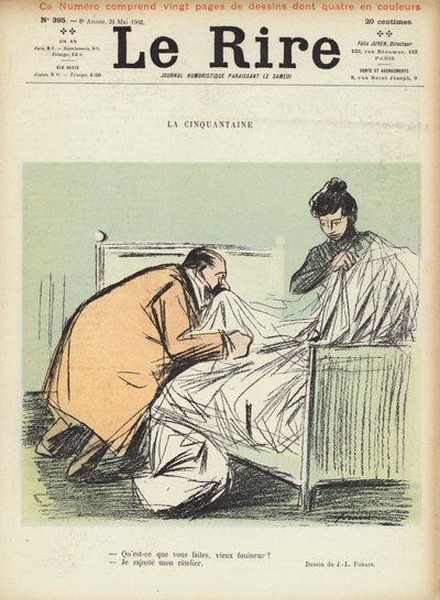 Le Rire için İllüstrasyon by Jean Louis Forain