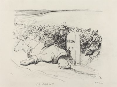 La Borne, Verdun, c. 1916. by Jean Louis Forain