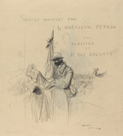 Bayrağın Öpücüğü, 1918. by Jean Louis Forain