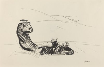 Düşmanı Aramak, c. 19141919. by Jean Louis Forain