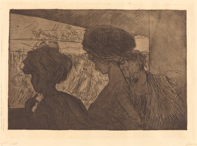 Tiyatroda Alt Kutu by Jean Louis Forain