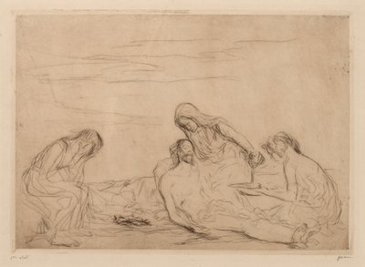 Pieta (üçüncü tabak) by Jean-Louis Forain