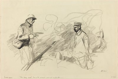 Poilu Alman Askerini Tanıdı by Jean Louis Forain