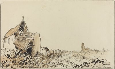 Reims 9bre 1918, muhtemelen 1918. by Jean Louis Forain