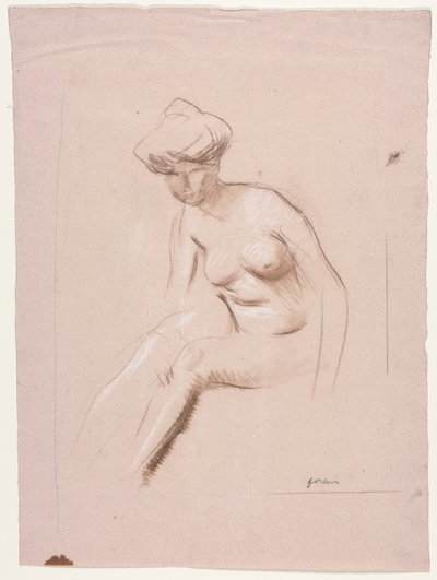 Oturan Çıplak, 1800