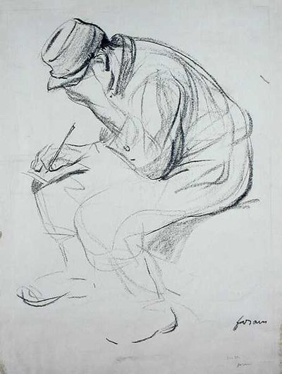 Asker Yazısı (lito) by Jean Louis Forain
