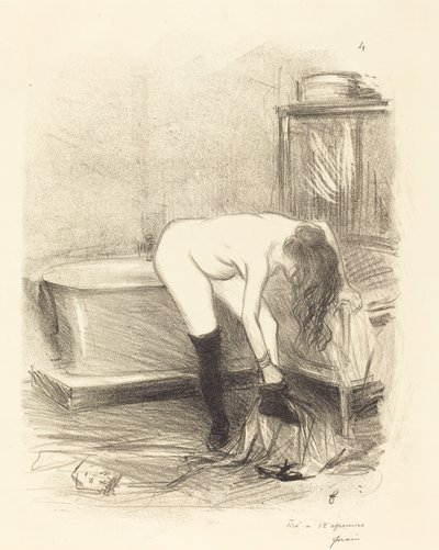 Banyo (dikey plaka) by Jean Louis Forain