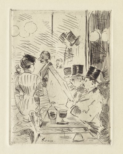 Yeni Atina Kafesi, c. 1876. by Jean Louis Forain