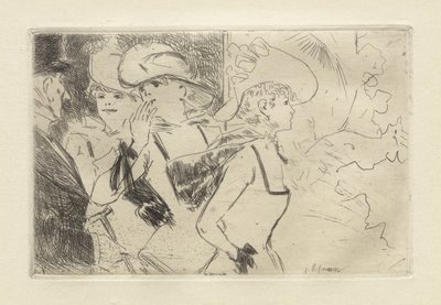 Folies-Bergère, c. 1880-86 (gravür) by Jean Louis Forain