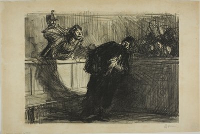 Avukat Taciz Edildi by Jean Louis Forain