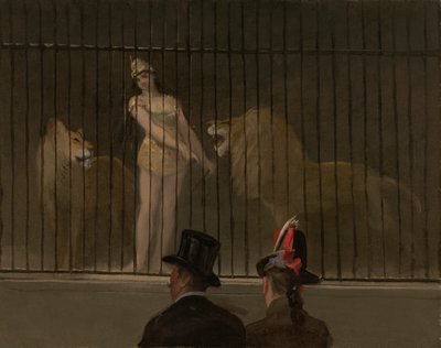 Aslan terbiyecisi by Jean Louis Forain
