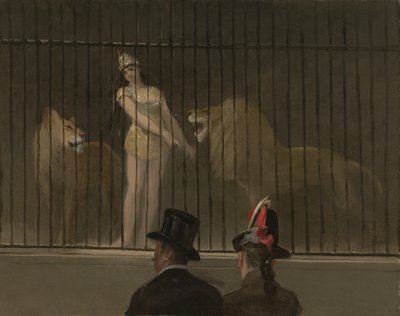 Aslan terbiyecisi by Jean Louis Forain