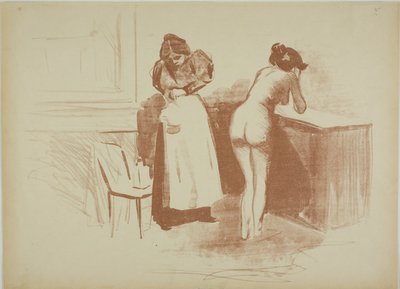 Kaba Saç Eldiveni, Yıkama ve Çizgi Plakası ile Masaj by Jean Louis Forain