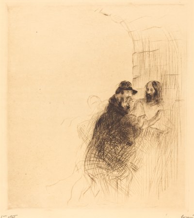 Kemerin Altındaki Buluşma (ikinci levha) by Jean Louis Forain